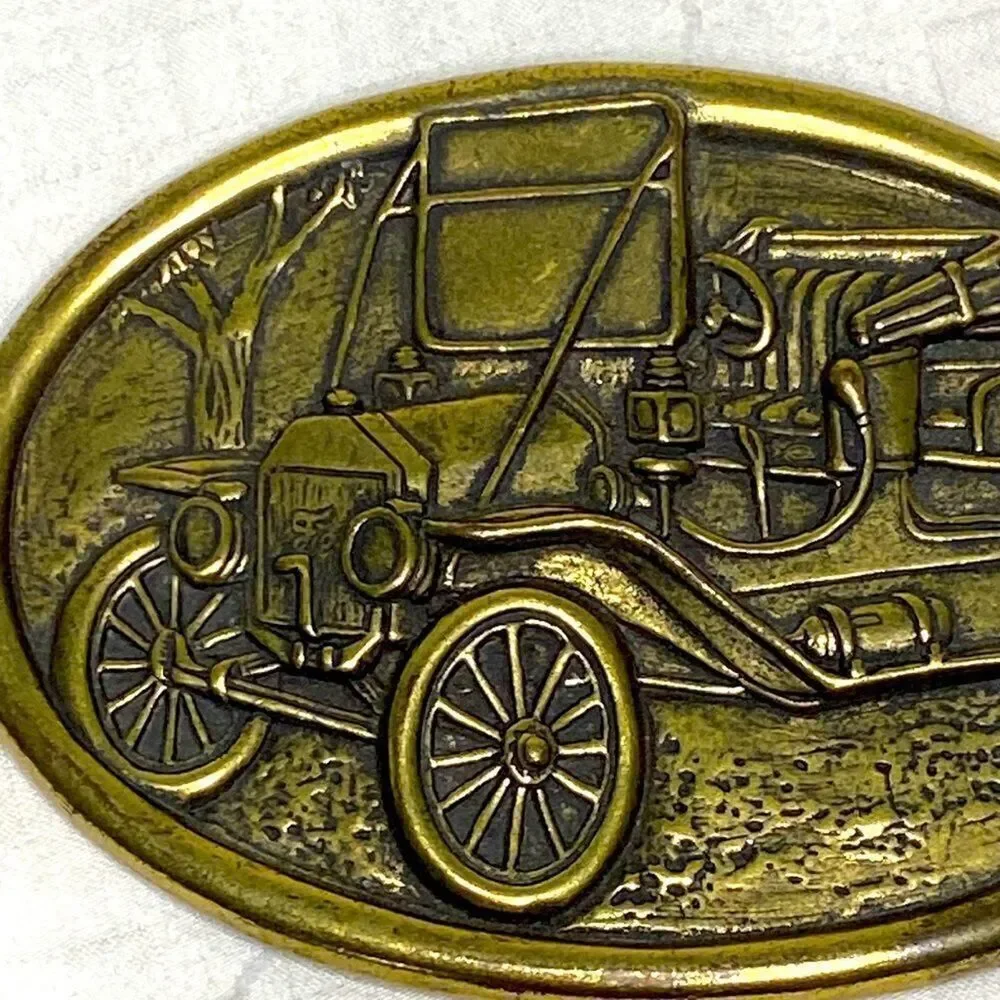 Vintage Model A car belt buckle
